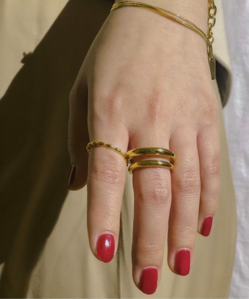 TUWAKRIM（トゥワクリム）の「マーキスリング（リング・レディース・ゴールド・LL/M/L）」の3枚目の写真