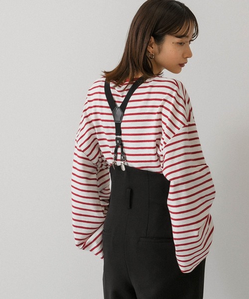 KBF（ケイビーエフ）の「ULTRA THERMOボーダーカットソー（Tシャツ/カットソー・レディース・グリーン系その他/ブルー系その他/レッド系その他・ONE）」の5枚目の写真