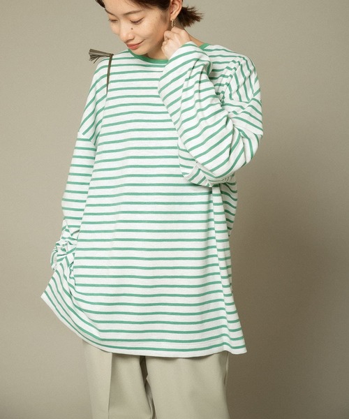 KBF（ケイビーエフ）の「ULTRA THERMOボーダーカットソー（Tシャツ/カットソー・レディース・グリーン系その他/ブルー系その他/レッド系その他・ONE）」の18枚目の写真