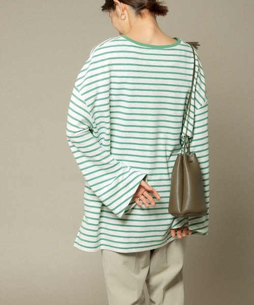 KBF（ケイビーエフ）の「ULTRA THERMOボーダーカットソー（Tシャツ/カットソー・レディース・グリーン系その他/ブルー系その他/レッド系その他・ONE）」の19枚目の写真