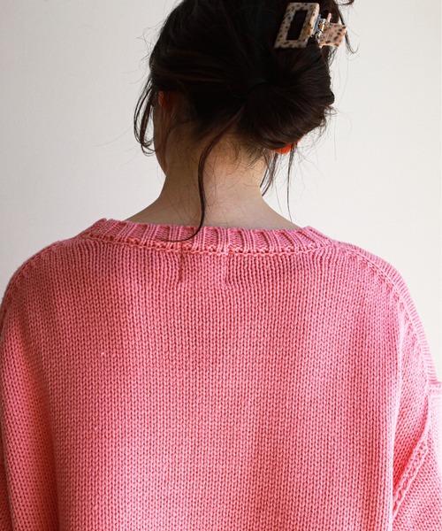 feepur（フェピュール）の「《ウォッシャブル》ボリュームクロップドニット（ニット/セーター・レディース・オフホワイト/ブラック/ベージュ/ブルー/ピンクベージュ・MEDIUM）」の21枚目の写真