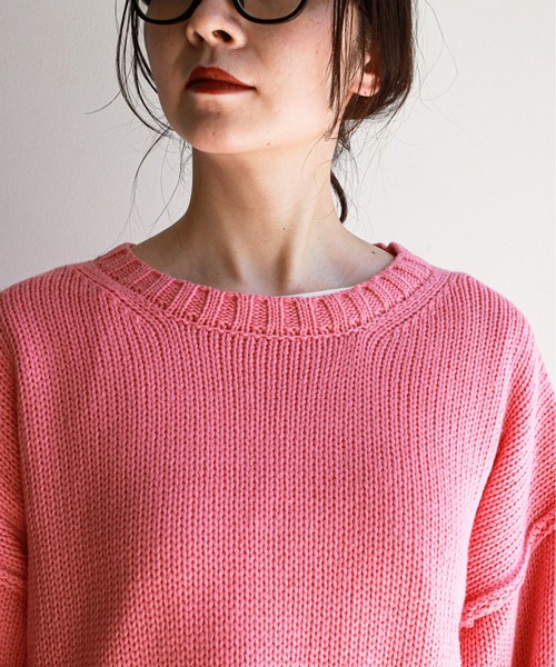 feepur（フェピュール）の「《ウォッシャブル》ボリュームクロップドニット（ニット/セーター・レディース・オフホワイト/ブラック/ベージュ/ブルー/ピンクベージュ・MEDIUM）」の14枚目の写真