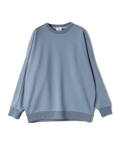 .efiLevol（エフィレボル）の「TAICHI MUKAI x EFILEVOL Piping pullover（スウェット・メンズ・グレー/ブルー/グリーン・1）」の12枚目の写真