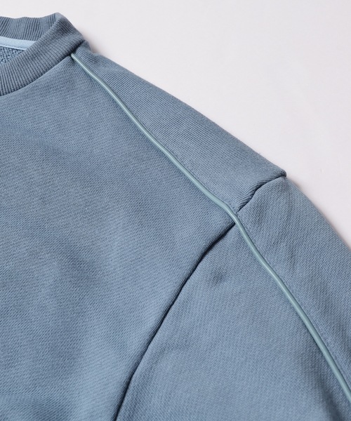 .efiLevol（エフィレボル）の「TAICHI MUKAI x EFILEVOL Piping pullover（スウェット・メンズ・グレー/ブルー/グリーン・1）」の18枚目の写真