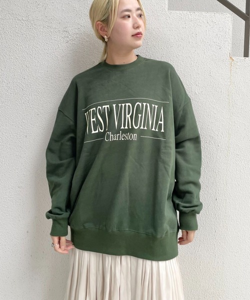 CIAOPANIC（チャオパニック）の「【WEB限定】ロゴビッグスウェット（スウェット・レディース・ブラック/ブラウン/グレー/グリーン・FREE）」の4枚目の写真