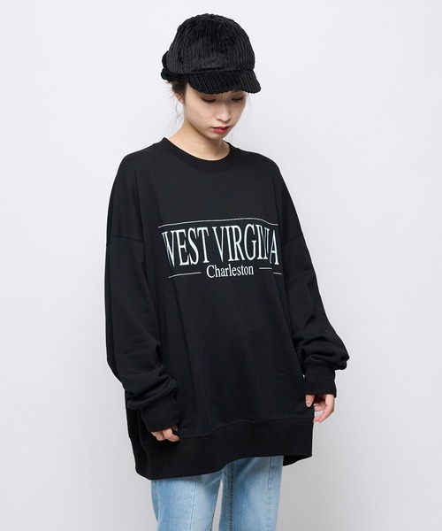 CIAOPANIC（チャオパニック）の「【WEB限定】ロゴビッグスウェット（スウェット・レディース・ブラック/ブラウン/グレー/グリーン・FREE）」の2枚目の写真