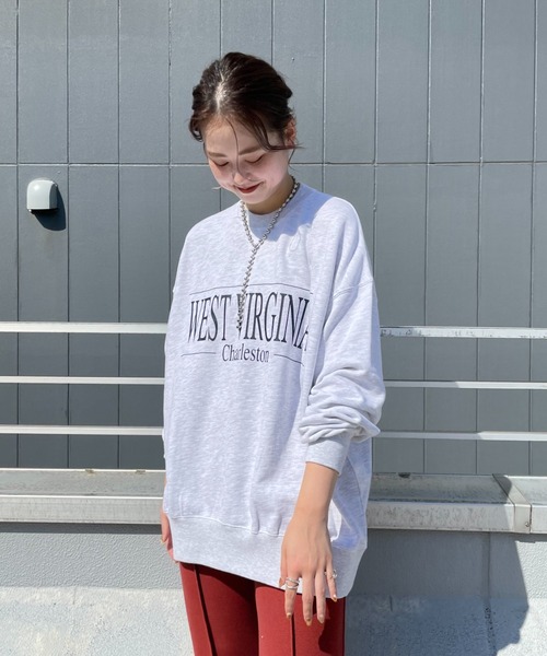 CIAOPANIC（チャオパニック）の「【WEB限定】ロゴビッグスウェット（スウェット・レディース・ブラック/ブラウン/グレー/グリーン・FREE）」の8枚目の写真