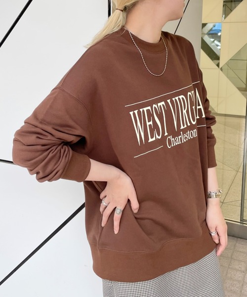 CIAOPANIC（チャオパニック）の「【WEB限定】ロゴビッグスウェット（スウェット・レディース・ブラック/ブラウン/グレー/グリーン・FREE）」の10枚目の写真