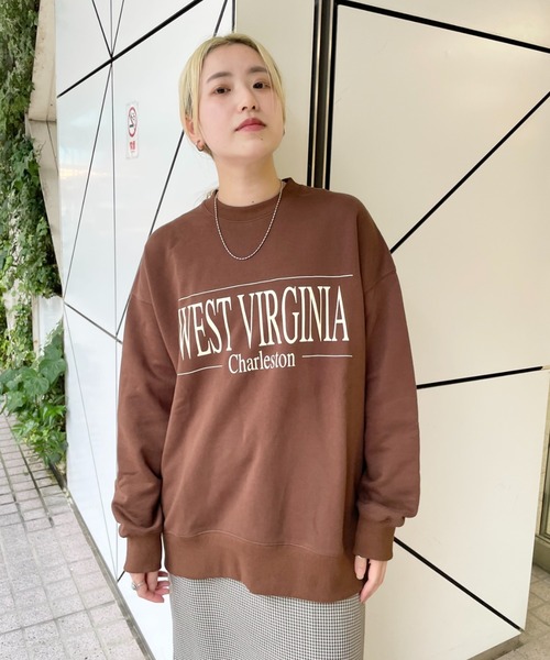 CIAOPANIC（チャオパニック）の「【WEB限定】ロゴビッグスウェット（スウェット・レディース・ブラック/ブラウン/グレー/グリーン・FREE）」の11枚目の写真