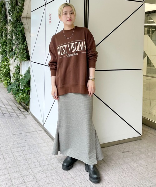 CIAOPANIC（チャオパニック）の「【WEB限定】ロゴビッグスウェット（スウェット・レディース・ブラック/ブラウン/グレー/グリーン・FREE）」の14枚目の写真