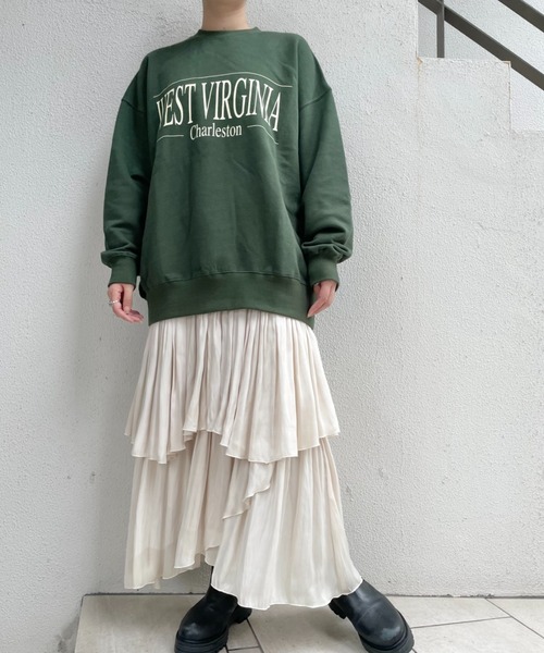 CIAOPANIC（チャオパニック）の「【WEB限定】ロゴビッグスウェット（スウェット・レディース・ブラック/ブラウン/グレー/グリーン・FREE）」の15枚目の写真