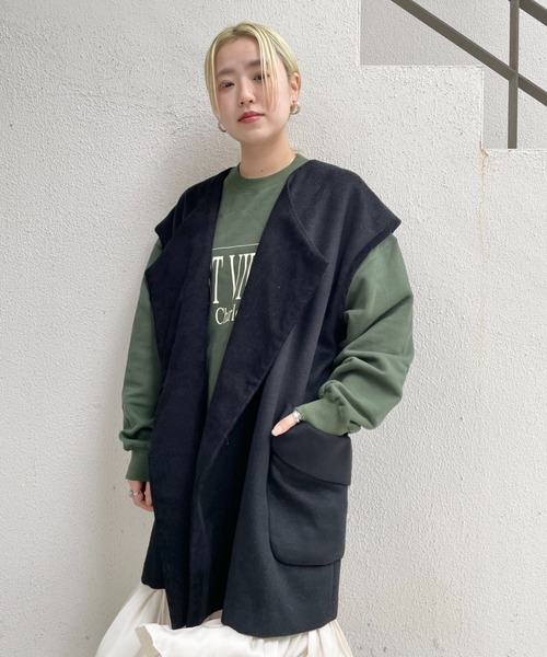 CIAOPANIC（チャオパニック）の「【WEB限定】ロゴビッグスウェット（スウェット・レディース・ブラック/ブラウン/グレー/グリーン・FREE）」の16枚目の写真