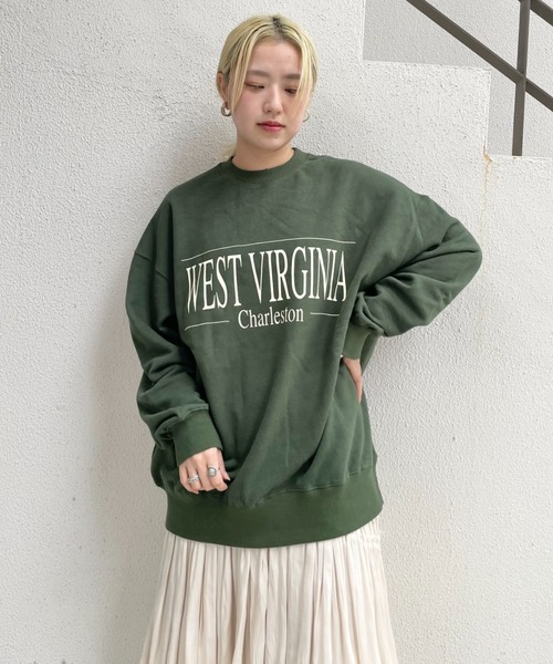 CIAOPANIC（チャオパニック）の「【WEB限定】ロゴビッグスウェット（スウェット・レディース・ブラック/ブラウン/グレー/グリーン・FREE）」の18枚目の写真