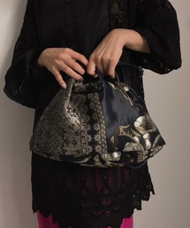 IMANE JACQUARD DRAWSTRING BAG