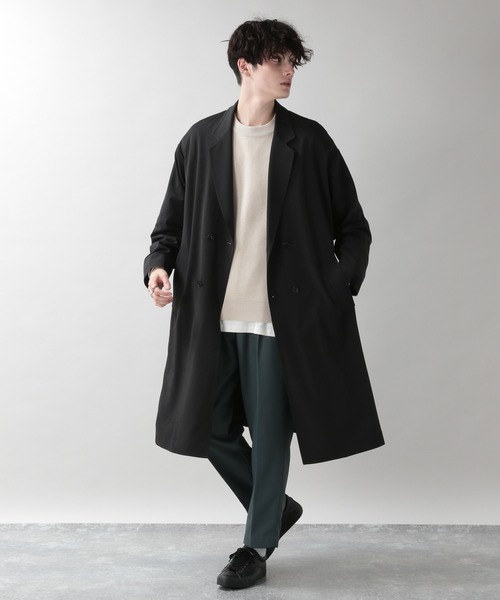 RAGEBLUE(レイジブルー)の「ラグイージー/クリーンWチェスターコート/203159(チェスターコート・メンズ・ベージュ系その他2/その他19・MEDIUM/LARGE)」の9枚目の写真