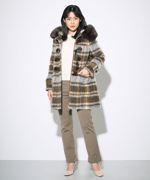 GRACE CONTINENTAL（グレースコンチネンタル）の「シャギーチェック