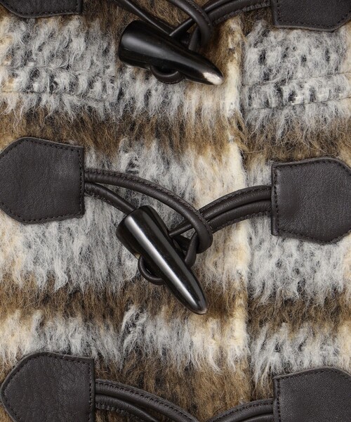 GRACE CONTINENTAL（グレースコンチネンタル）の「シャギーチェックダッフルコート（ダッフルコート・レディース・ブラウン・36/38）」の6枚目の写真