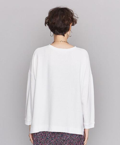 bibmilk（ビブミルク）の「＜bibmilk＞サイドスリットスウェット プルオーバー（スウェット・レディース・ホワイト/オリーブ・FREE）」の7枚目の写真