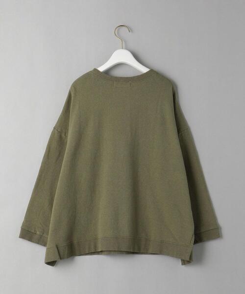 bibmilk（ビブミルク）の「＜bibmilk＞サイドスリットスウェット プルオーバー（スウェット・レディース・ホワイト/オリーブ・FREE）」の3枚目の写真