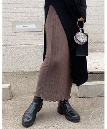LiSeek | 【LiSeeK】光沢プリーツロングスカート(スカート)