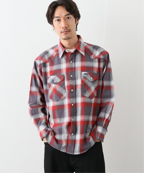 Wrangler(ラングラー)の「【WRANGLER/ラングラー】HEAVY FLANNEL OVERSIZE SHIRTS(シャツ/ブラウス・メンズ・レッド/ブルー/アイボリー・MEDIUM/LARGE)」の3枚目の写真
