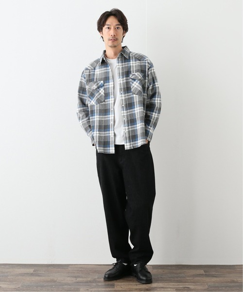 Wrangler(ラングラー)の「【WRANGLER/ラングラー】HEAVY FLANNEL OVERSIZE SHIRTS(シャツ/ブラウス・メンズ・レッド/ブルー/アイボリー・MEDIUM/LARGE)」の6枚目の写真