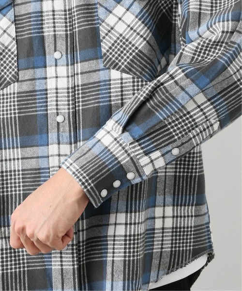 Wrangler(ラングラー)の「【WRANGLER/ラングラー】HEAVY FLANNEL OVERSIZE SHIRTS(シャツ/ブラウス・メンズ・レッド/ブルー/アイボリー・MEDIUM/LARGE)」の4枚目の写真
