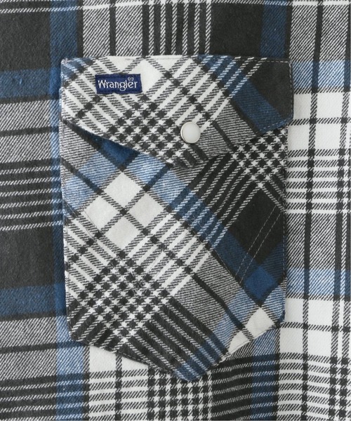 Wrangler(ラングラー)の「【WRANGLER/ラングラー】HEAVY FLANNEL OVERSIZE SHIRTS(シャツ/ブラウス・メンズ・レッド/ブルー/アイボリー・MEDIUM/LARGE)」の10枚目の写真