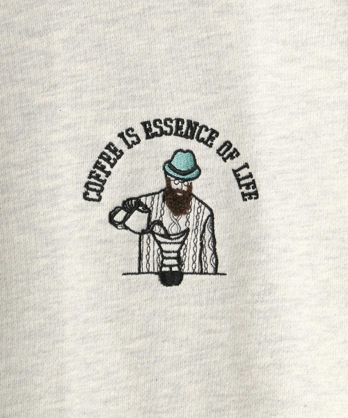 Lazar(ラザル)の「Uncle Beard ワンポイント刺繍 スウェット トレーナー(スウェット・メンズ・ブルー/グリーン/オートミール/ベージュ系その他/スミクロ/グレイッシュベージュ・M/L)」の19枚目の写真