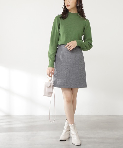 N.(N. Natural Beauty Basic)(エヌエヌナチュラルビューティーベーシック)の「【S Size Line】◆ウォームタッチミニスカート(スカート・レディース・グレー系その他/ブラウン系その他/ベージュ/カーキ/ブルー・SMALL/MEDIUM)」の1枚目の写真