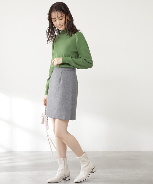 N.(N. Natural Beauty Basic)(エヌエヌナチュラルビューティーベーシック)の「【S Size Line】◆ウォームタッチミニスカート(スカート・レディース・グレー系その他/ブラウン系その他/ベージュ/カーキ/ブルー・SMALL/MEDIUM)」の6枚目の写真