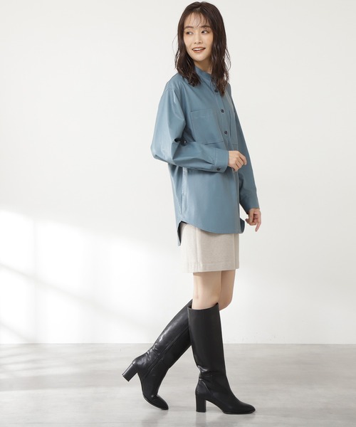 N.(N. Natural Beauty Basic)(エヌエヌナチュラルビューティーベーシック)の「【S Size Line】◆ウォームタッチミニスカート(スカート・レディース・グレー系その他/ブラウン系その他/ベージュ/カーキ/ブルー・SMALL/MEDIUM)」の20枚目の写真