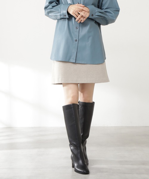 N.(N. Natural Beauty Basic)(エヌエヌナチュラルビューティーベーシック)の「【S Size Line】◆ウォームタッチミニスカート(スカート・レディース・グレー系その他/ブラウン系その他/ベージュ/カーキ/ブルー・SMALL/MEDIUM)」の22枚目の写真