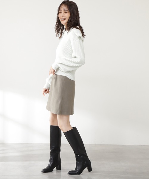 N.(N. Natural Beauty Basic)(エヌエヌナチュラルビューティーベーシック)の「【S Size Line】◆ウォームタッチミニスカート(スカート・レディース・グレー系その他/ブラウン系その他/ベージュ/カーキ/ブルー・SMALL/MEDIUM)」の11枚目の写真