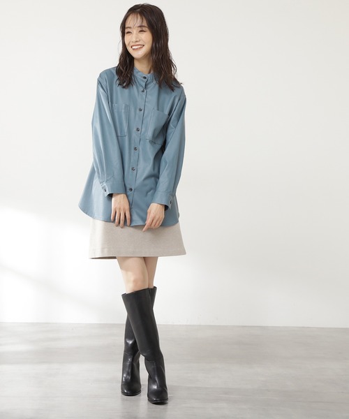 N.(N. Natural Beauty Basic)(エヌエヌナチュラルビューティーベーシック)の「【S Size Line】◆ウォームタッチミニスカート(スカート・レディース・グレー系その他/ブラウン系その他/ベージュ/カーキ/ブルー・SMALL/MEDIUM)」の17枚目の写真