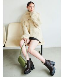 dazzlin | フリンジスヌードケーブルトップス(ニット/セーター)