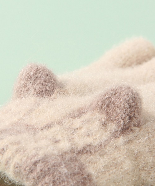 aimoha(アイモハ)の「【aimoha-KIDS-】【定番】指切りアニマル耳モチーフ手袋グローブ(手袋・キッズ・ベージュ/イエロー/ブルー/ピンク/オレンジ/グレー・ONE SIZE)」の15枚目の写真