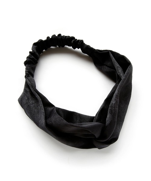 colleca la（コレカラ）の「ワッシャーヘアターバン（ヘアバンド・レディース・ブラック/ネイビー/ブラウン・ﾌﾘ-）」の8枚目の写真