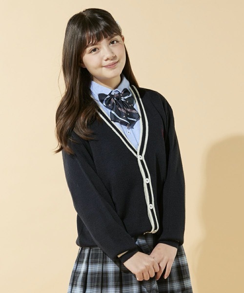 repipi armario（レピピ アルマリオ）の「【repipi armario / レピピアルマリオ】キッズチルデンカーディガン（カーディガン/ボレロ・キッズ・ブラック/ネイビー/グレー・140/150/160）」の3枚目の写真