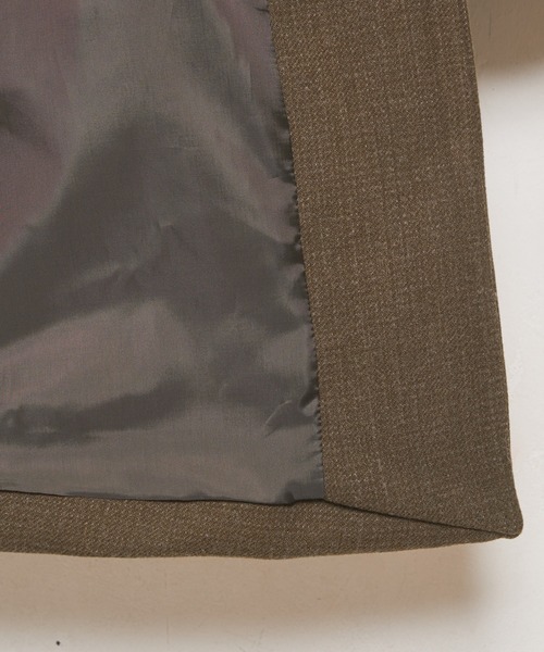 CIAOPANIC（チャオパニック）の「コーデュロイカラーAラインコート（ステンカラーコート・レディース・ダークブラウン/オリーブ・FREE）」の18枚目の写真