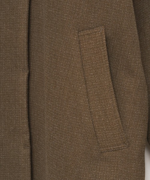 CIAOPANIC（チャオパニック）の「コーデュロイカラーAラインコート（ステンカラーコート・レディース・ダークブラウン/オリーブ・FREE）」の12枚目の写真