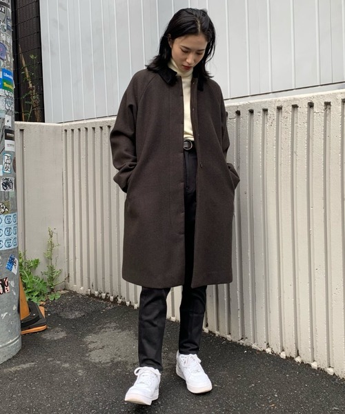 希少 美品✨ ニードルス バンデッドカラーコート ボア コーデュロイ ブラック 希少 美品✨ ニードルス バンデッドカラーコート ボア