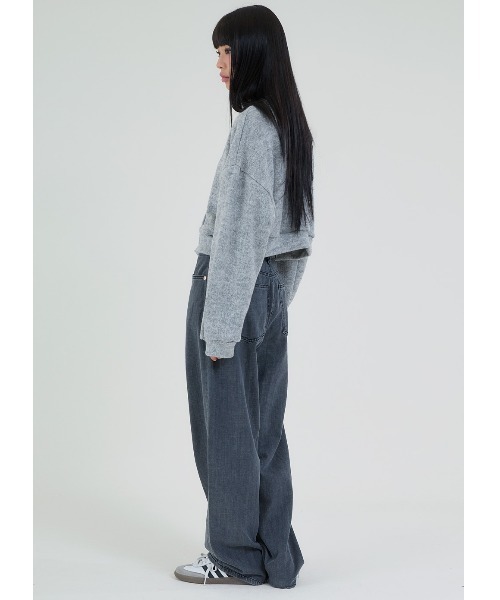 ACOVER(オコボ)の「A'GEM/9 × .kom『ACOVER/オコボ』CROPFIT V-NECK WOOL KNIT CARDIGAN/クロップド丈 Vネックボタンウールニットカーディガン(カーディガン/ボレロ・レディース・ベージュ/グレー/ブルー/アイボリー/ブラック・FREE)」の22枚目の写真