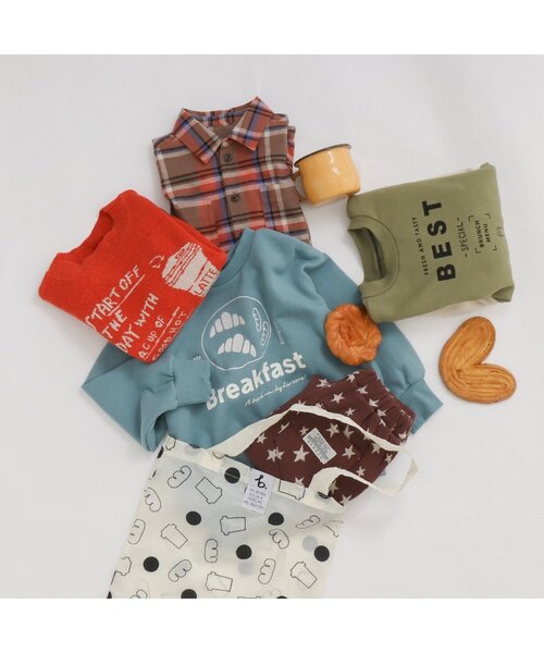 BREEZE（ブリーズ）の「/pan総柄エコBAG（エコバッグ/サブバッグ・キッズ・キナリ/オレンジ・FREE）」の5枚目の写真