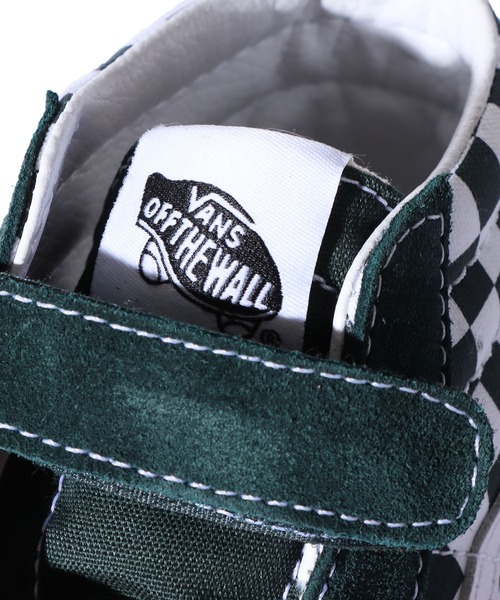 VANS（バンズ）の「VANS/バンズ Sk8-Mid Reissue チェッカー スニーカー（スニーカー・キッズ・グリーン・1/2/3）」の7枚目の写真