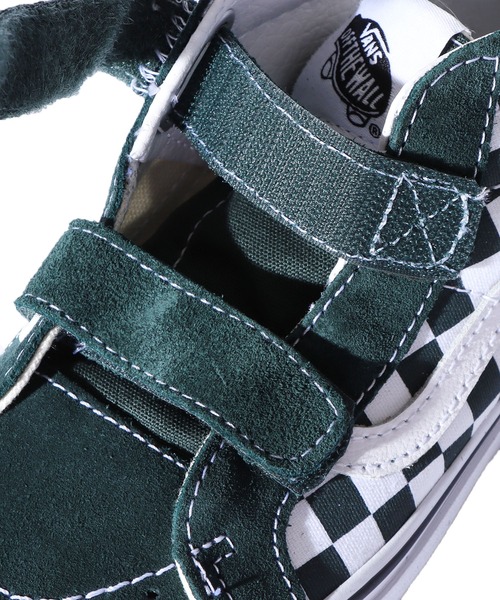 VANS（バンズ）の「VANS/バンズ Sk8-Mid Reissue チェッカー スニーカー（スニーカー・キッズ・グリーン・1/2/3）」の6枚目の写真