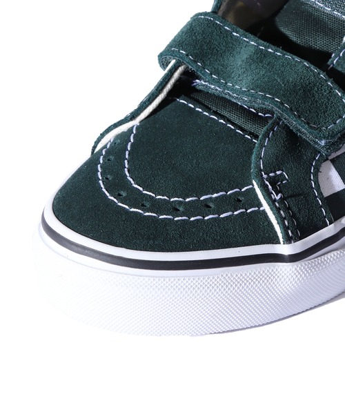VANS（バンズ）の「VANS/バンズ Sk8-Mid Reissue チェッカー スニーカー（スニーカー・キッズ・グリーン・1/2/3）」の5枚目の写真