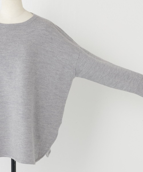 BEARDSLEY(ビアズリー)の「圧縮ニット(ニット/セーター・レディース・ブラック/グレー・FREE)」の12枚目の写真