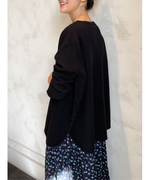 BEARDSLEY(ビアズリー)の「圧縮ニット(ニット/セーター・レディース・ブラック/グレー・FREE)」の7枚目の写真