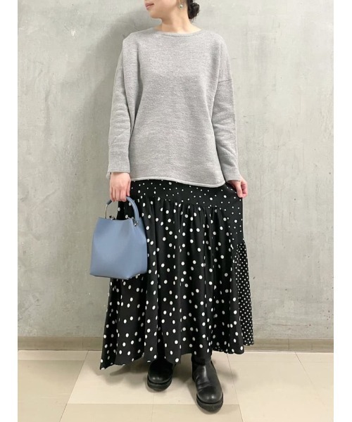 BEARDSLEY(ビアズリー)の「圧縮ニット(ニット/セーター・レディース・ブラック/グレー・FREE)」の19枚目の写真